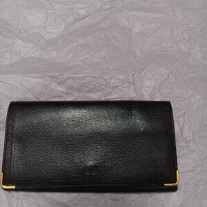 Valentino Garavani Long Wallet kiss clasp metal 17" X 3.5"
